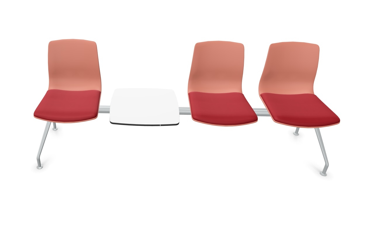 Noom 50 Polypropylene Beam Seating (3 Chairs & Table)