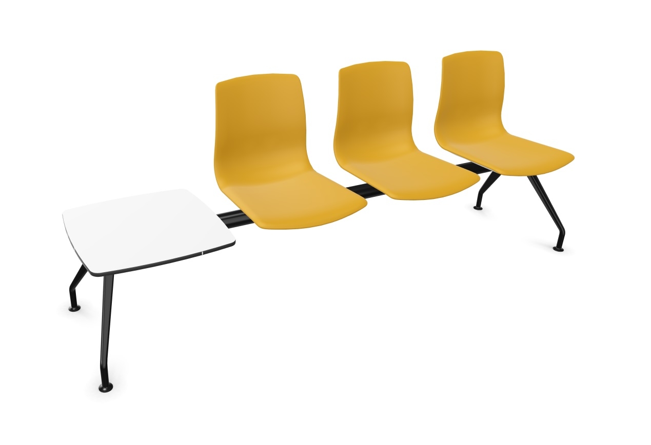 Noom 50 Polypropylene Beam Seating (3 Chairs & Table)