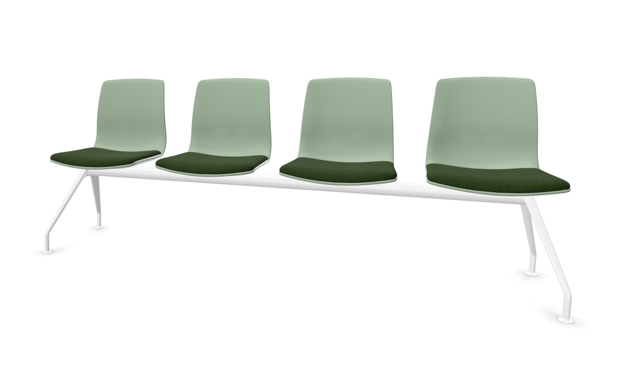 Noom 50 Polypropylene Beam Seating (4 Chairs)