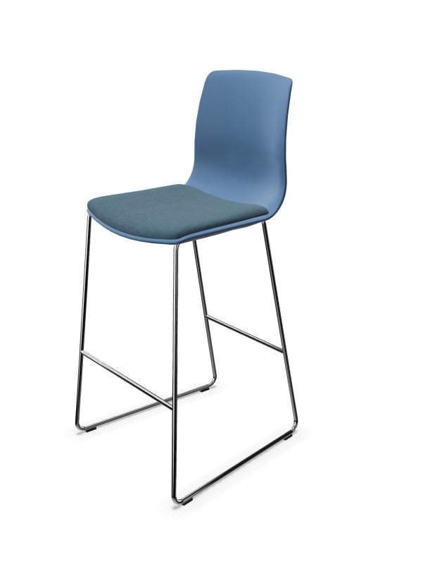Noom 50 Polypropylene Armless Cantilever Bar Stool