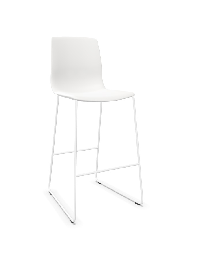 Noom 50 Polypropylene Armless Cantilever Bar Stool