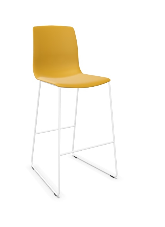 Noom 50 Polypropylene Armless Cantilever Bar Stool