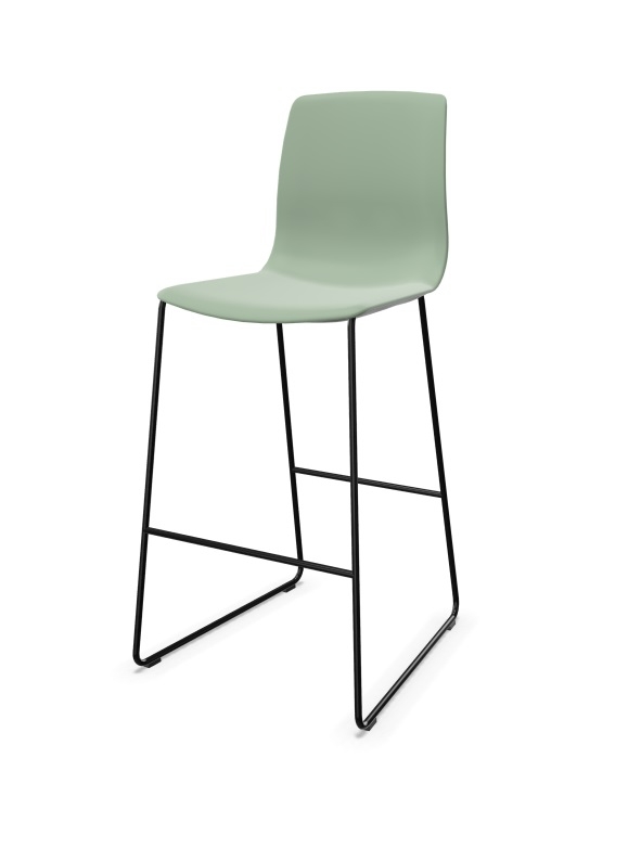 Noom 50 Polypropylene Armless Cantilever Bar Stool
