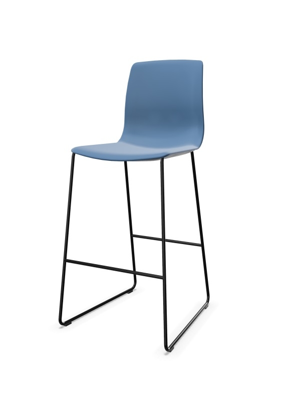 Noom 50 Polypropylene Armless Cantilever Bar Stool