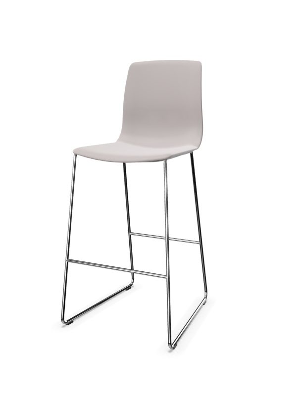 Noom 50 Polypropylene Armless Cantilever Bar Stool