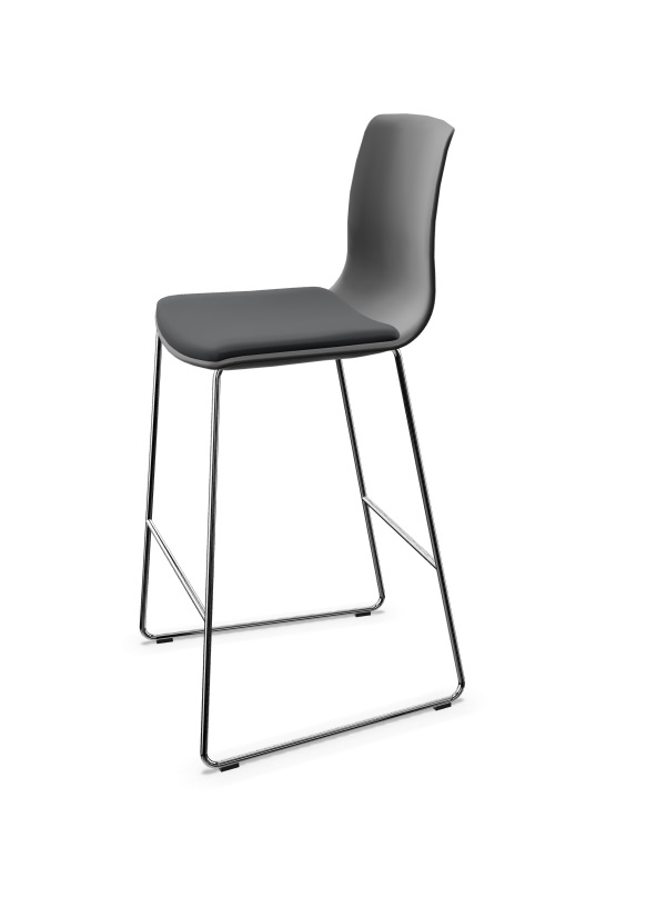 Noom 50 Polypropylene Armless Cantilever Bar Stool