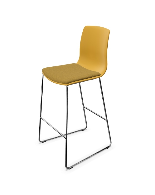 Noom 50 Polypropylene Armless Cantilever Bar Stool