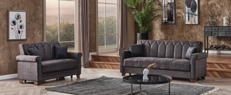 Nova Microfiber Convertible Sofa