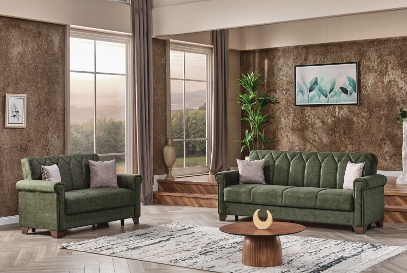 Nova Microfiber Convertible Living Room Set