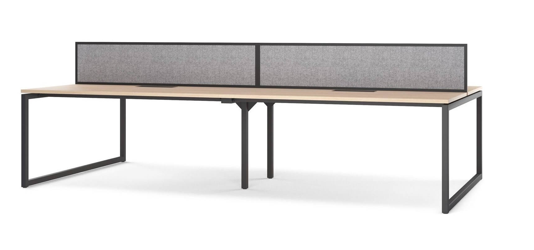 Wyken 4800 Double Bench Desks with Screens
