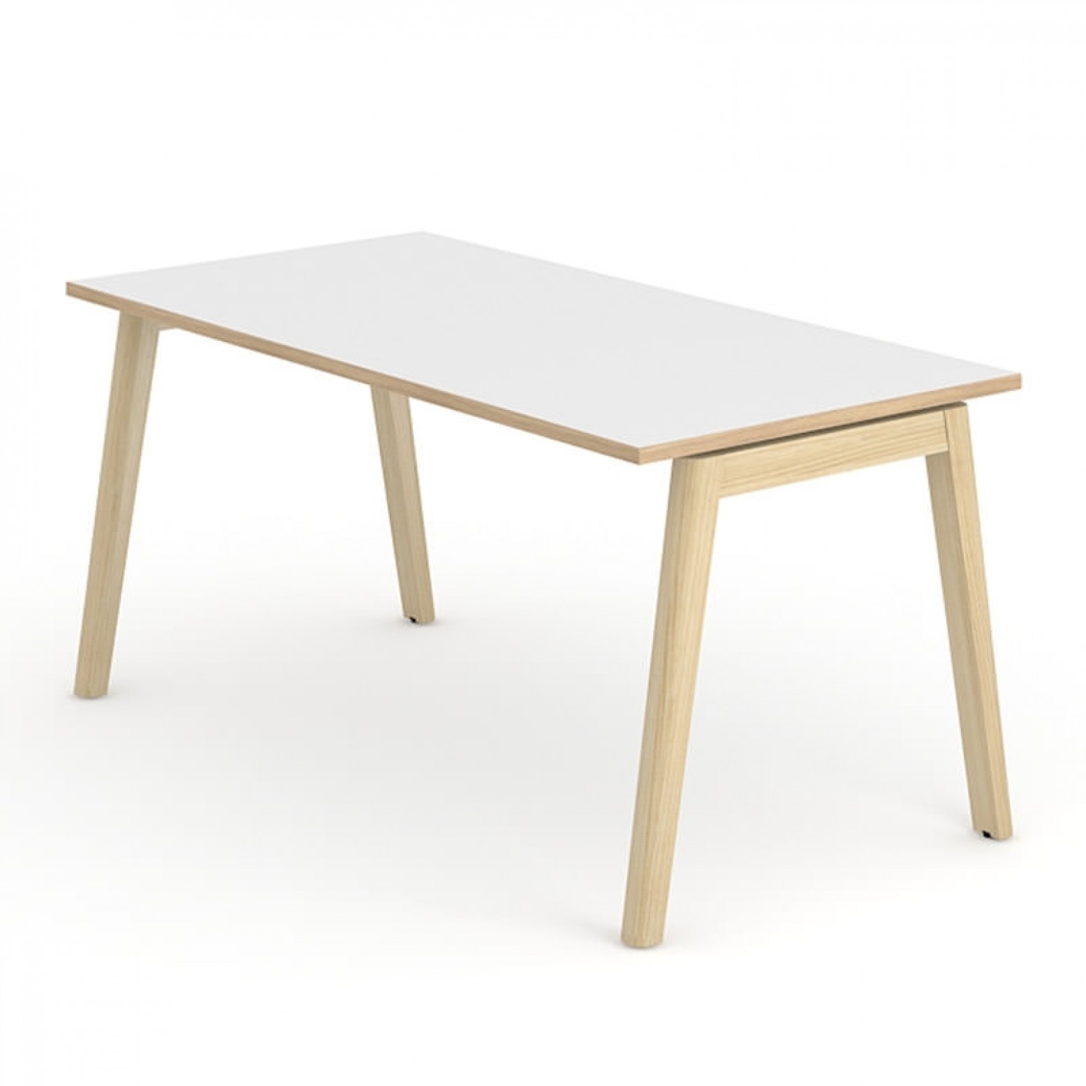 Nova Wood 55.1" Melamine Straight Office Desk