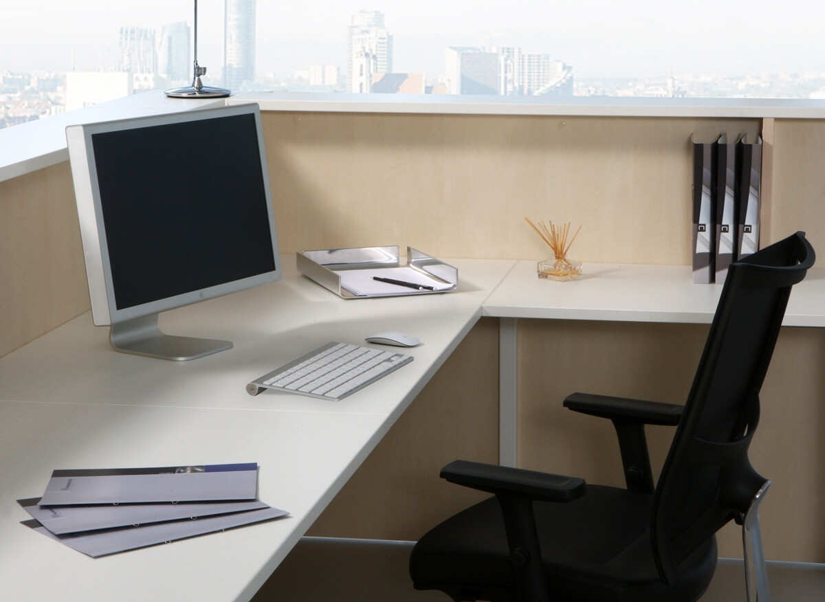 Nova 131" L-Shaped 2-Person Reception Desk