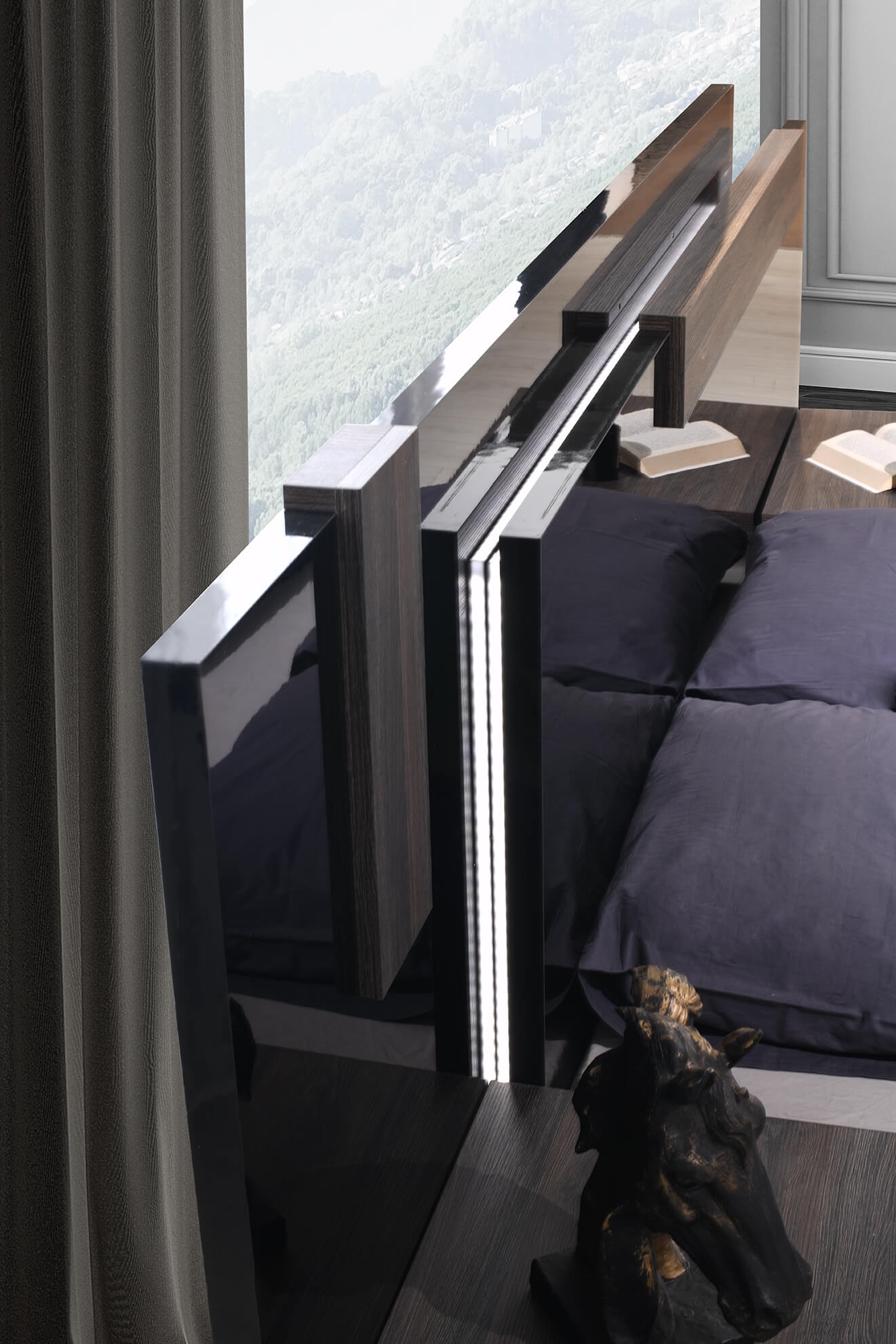 Napoli Wood LED Platform Bedroom Set