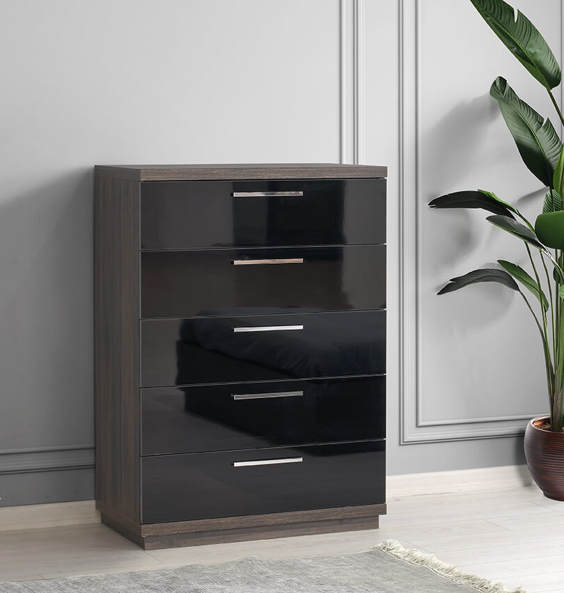 Napoli Wood LED Platform Bedroom Set