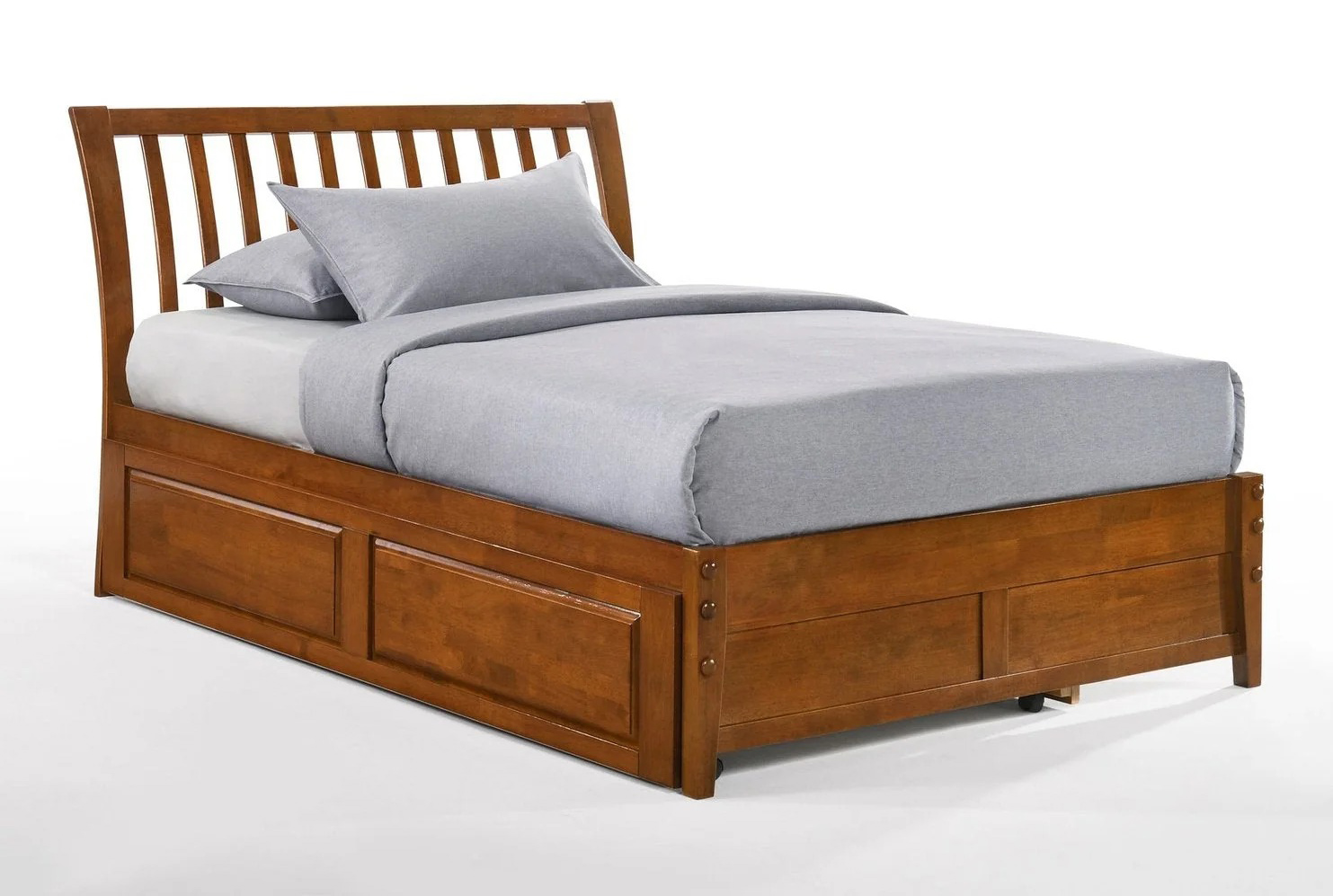 Spices Nutmeg Wood K-Series High/Low Platform Bed