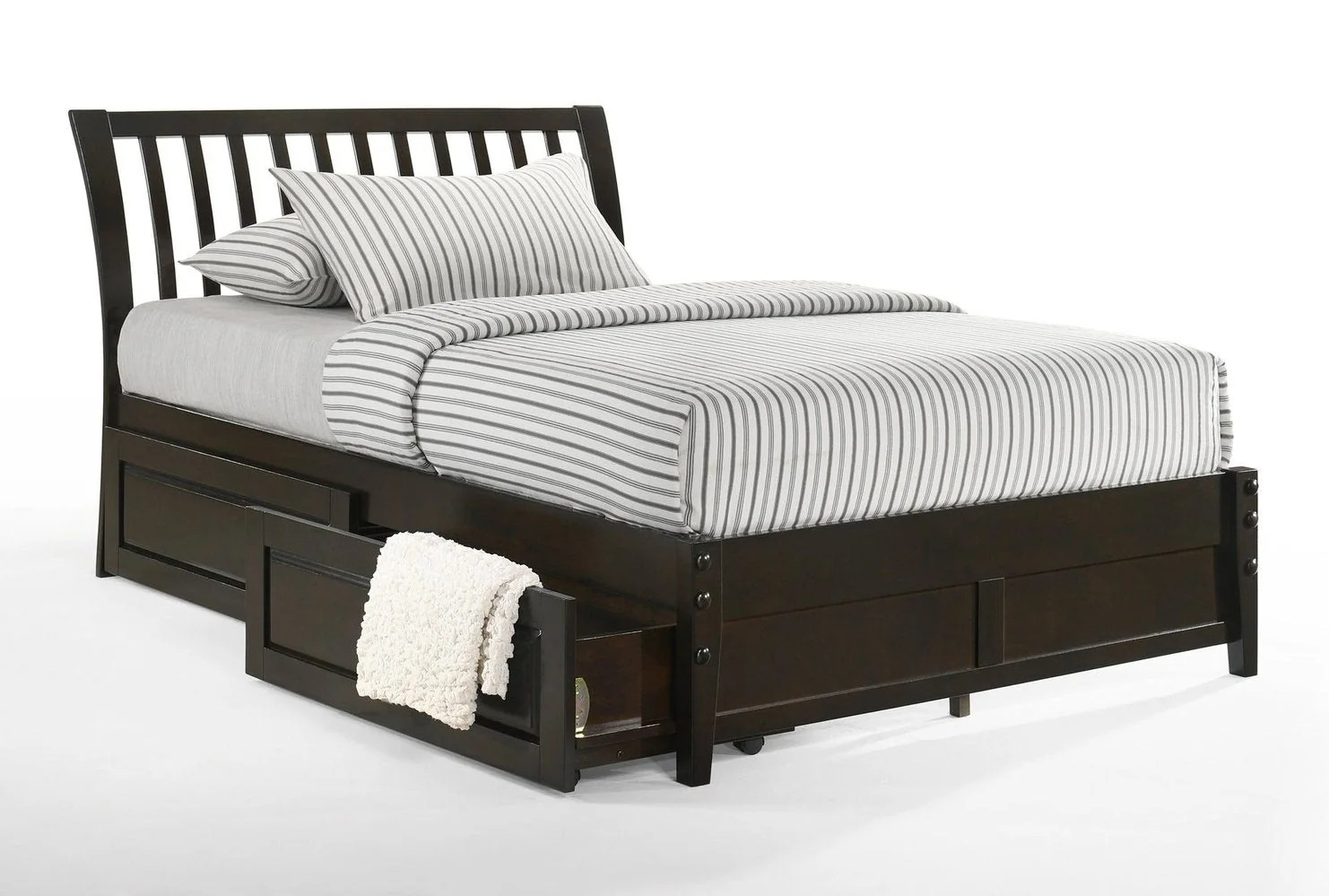Spices Nutmeg Wood K-Series High/Low Platform Bed