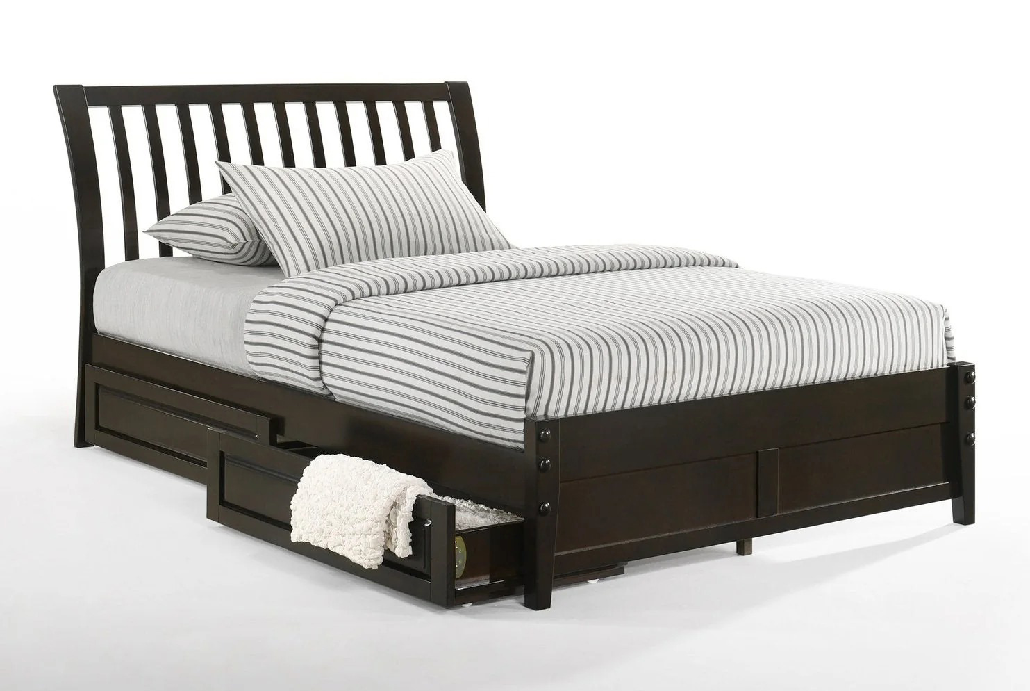 Spices Nutmeg Wood K-Series High/Low Platform Bed