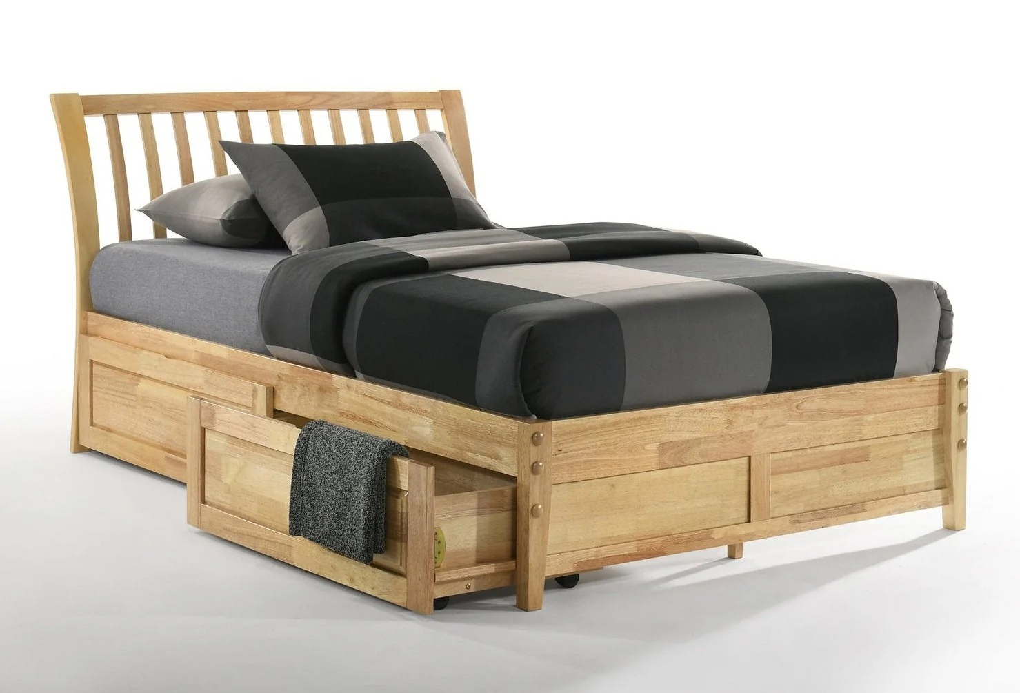 Spices Nutmeg Wood K-Series High/Low Platform Bed