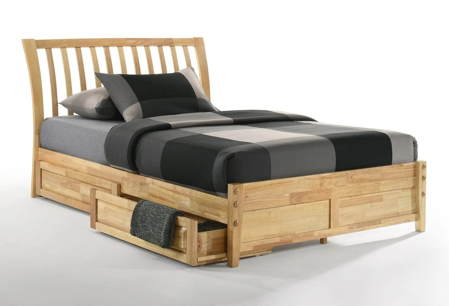 Spices Nutmeg Wood K-Series High/Low Platform Bed