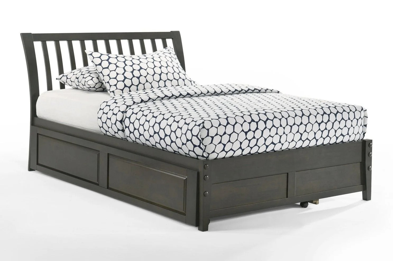 Spices Nutmeg Wood K-Series High/Low Platform Bed