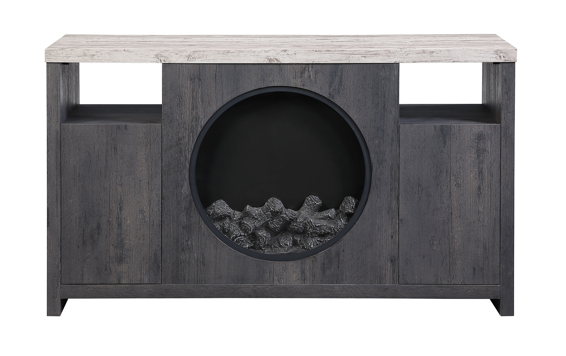 Nyla 60-inch TV Stand with LED and Speakers