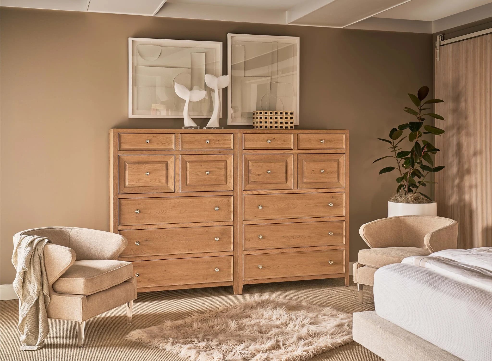 Weekender Wood Chest w/5 Drawers & 2 Doors