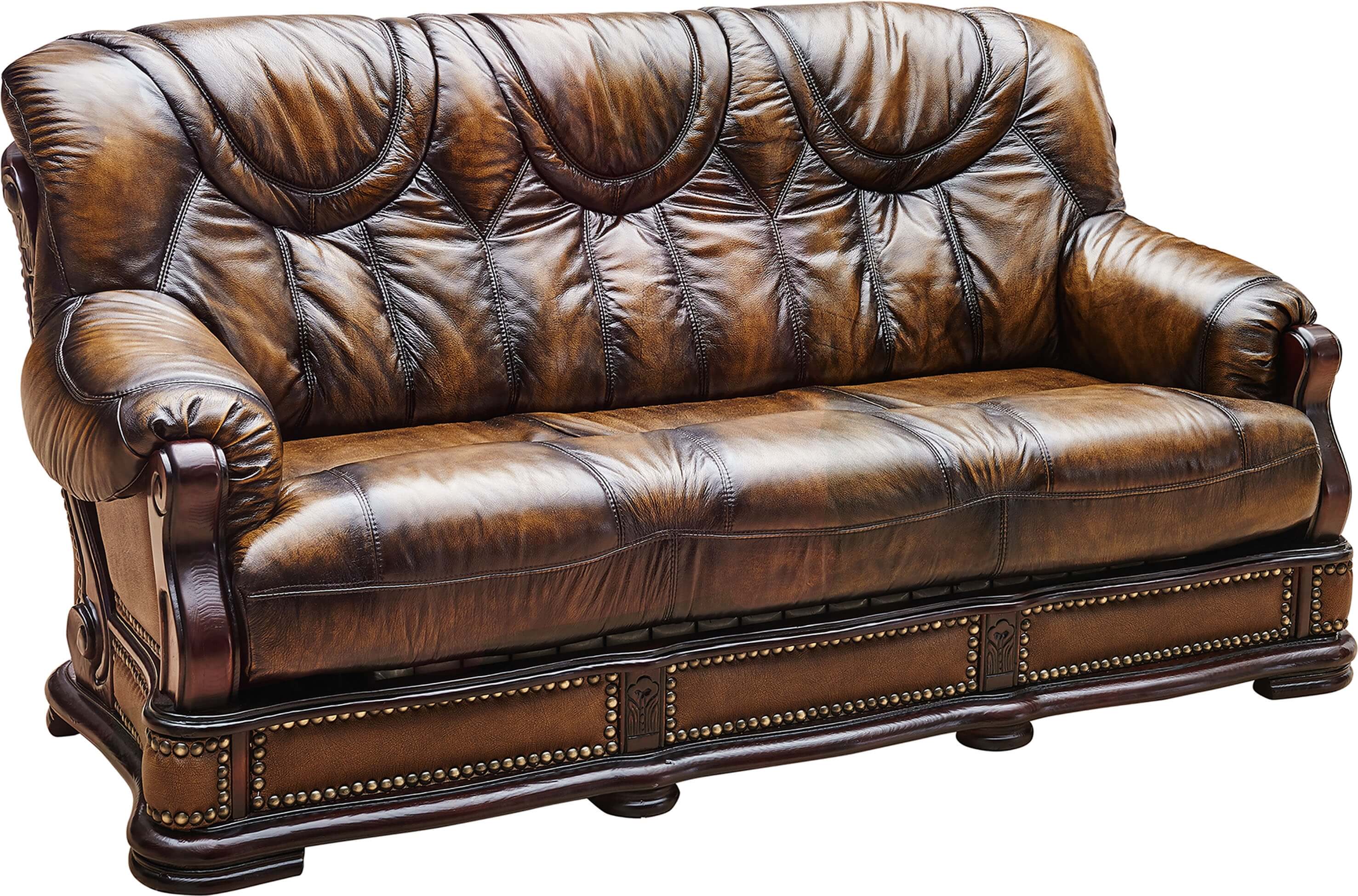 Oakman Leather/Eco-Leather Sofa Bed