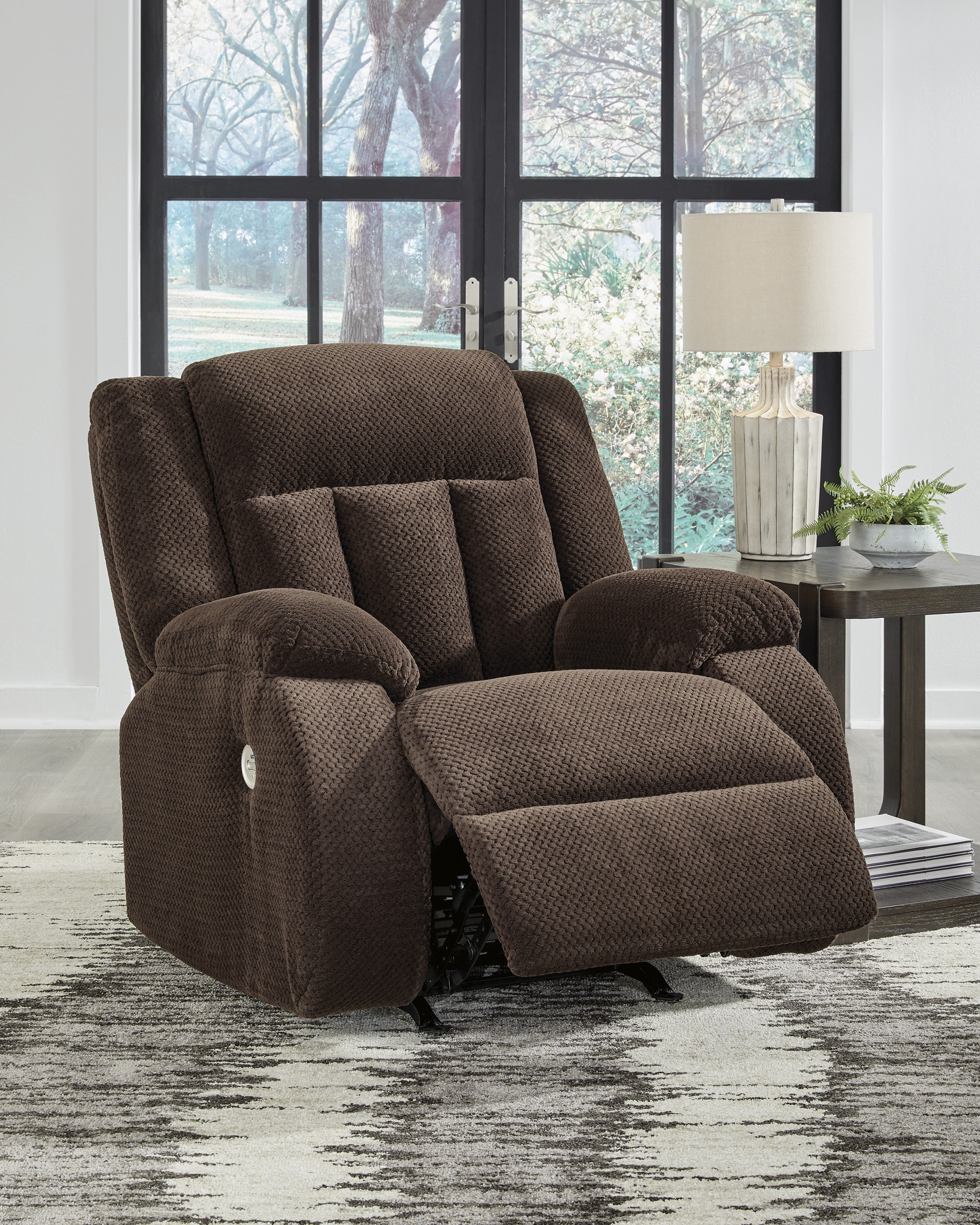 Observation Fabric Recliner Living Room Set
