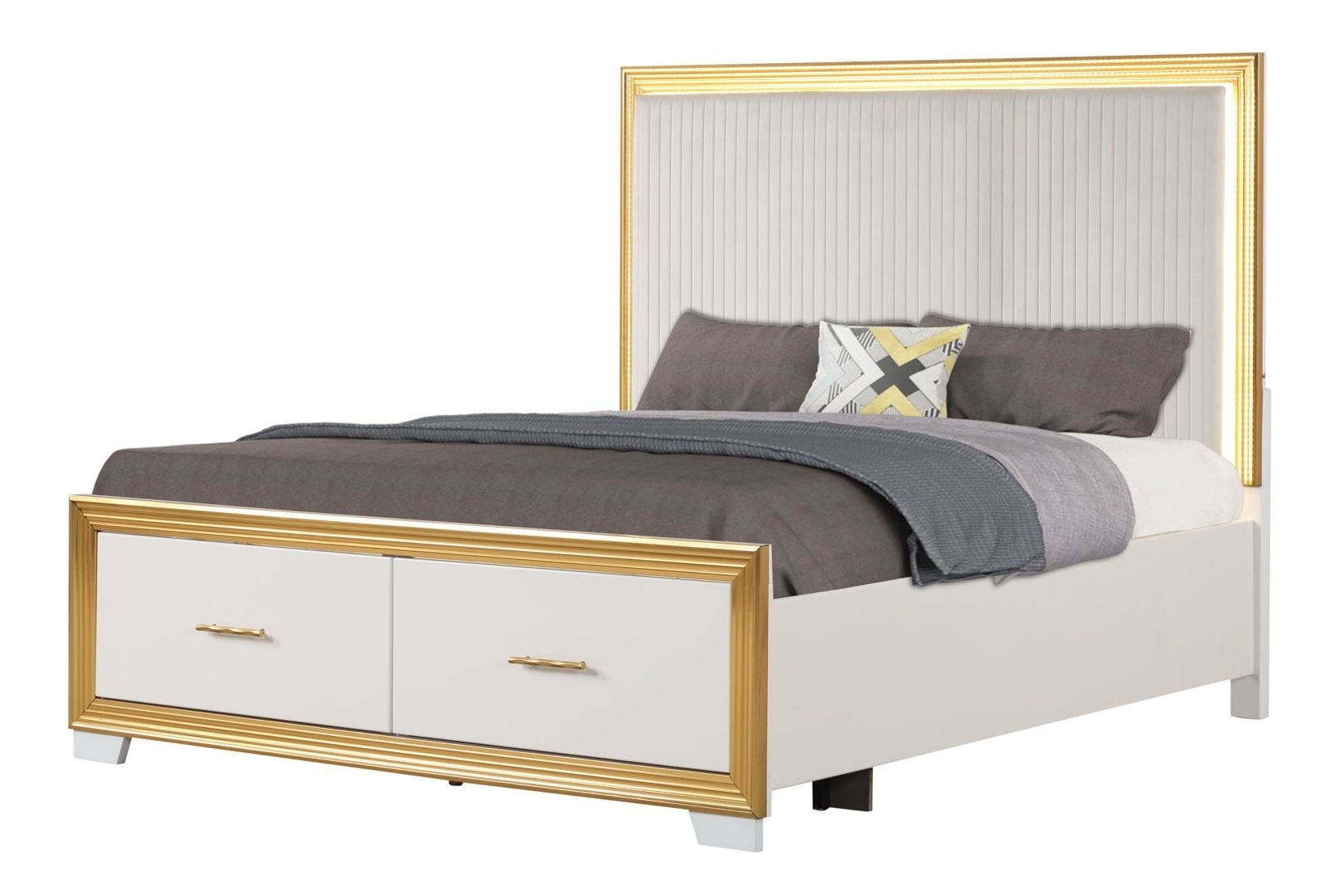 Obsession Fabric/Wood Regular Bedroom Set