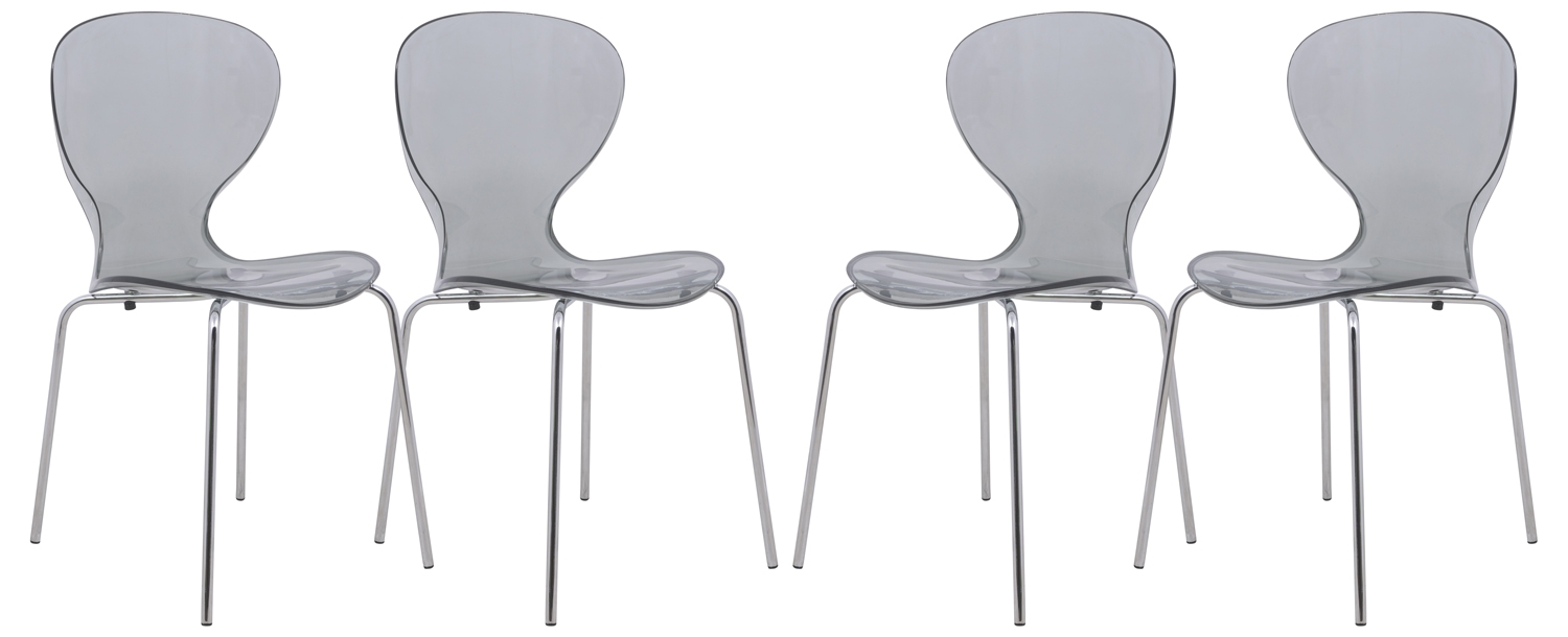 Oyster Plastic Side Chair (Set of 4)