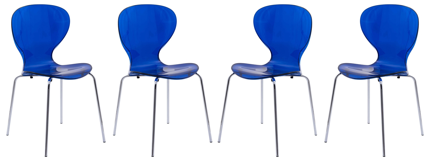 Oyster Plastic Side Chair (Set of 4)
