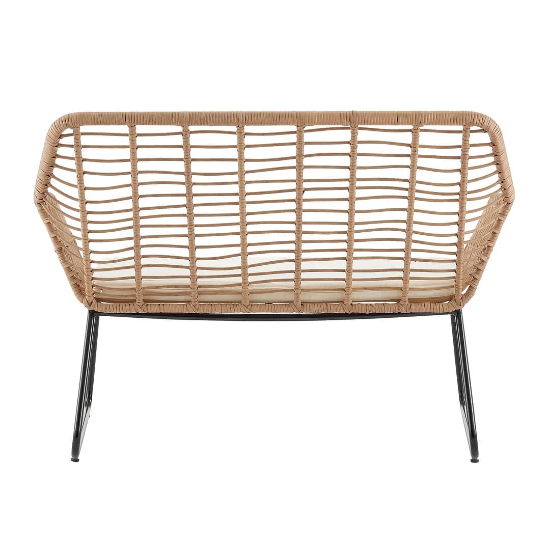 Antibes 2.0 Steel Rattan 4-Piece Patio Conversation Set w/Cushions