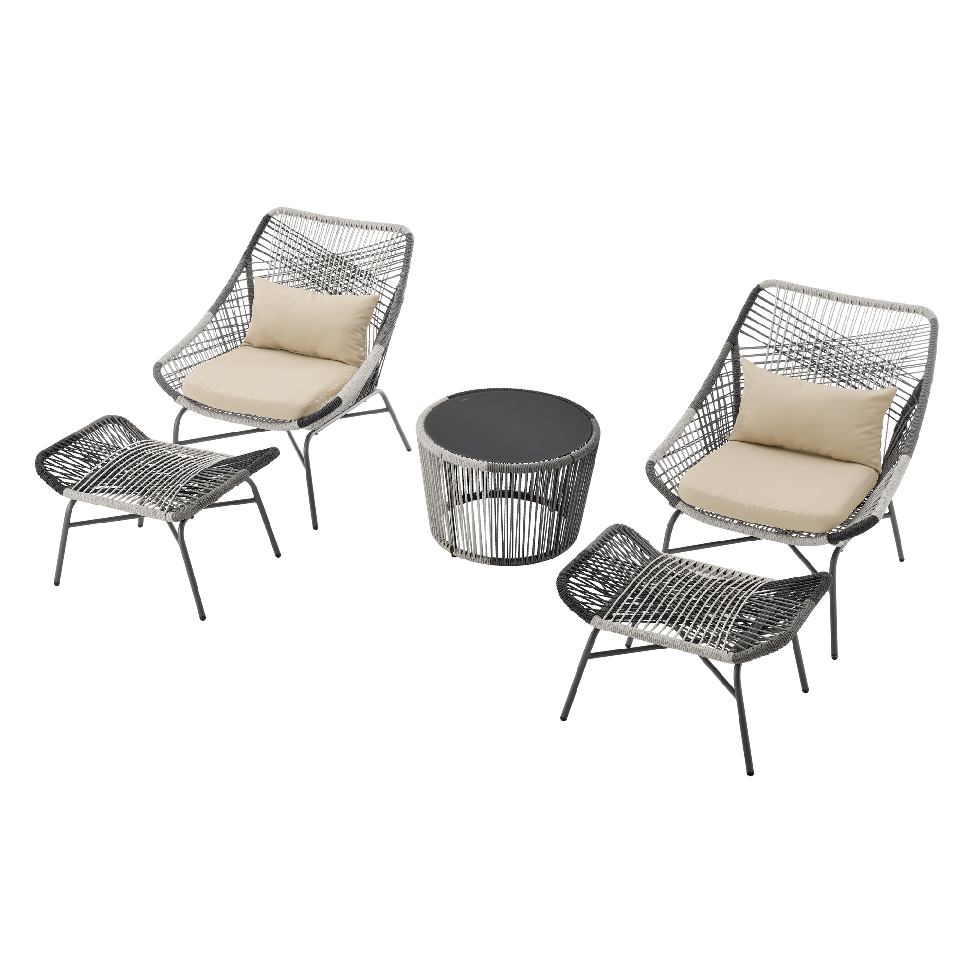 Ashland 5 Pc Patio Conversation Set