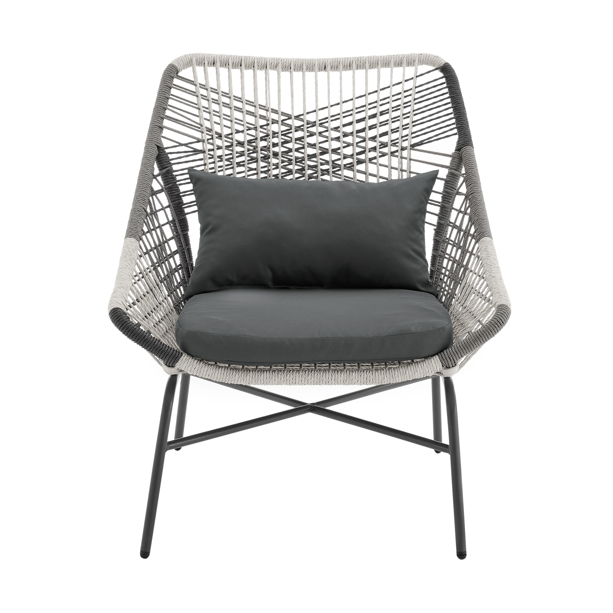 Ashland 3-Piece Patio Conversation Set w/Foot Ottomans