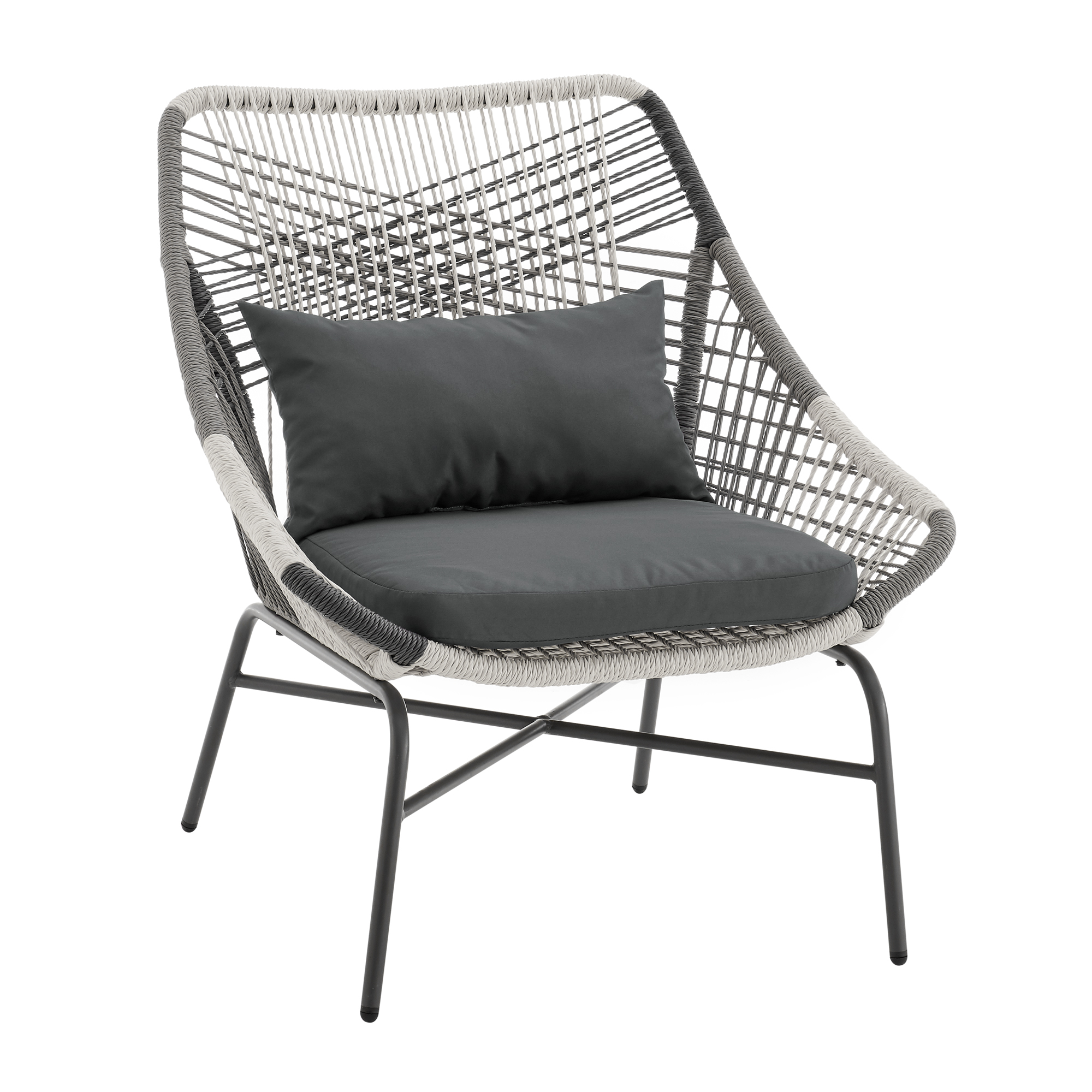 Ashland 3-Piece Patio Conversation Set w/Foot Ottomans
