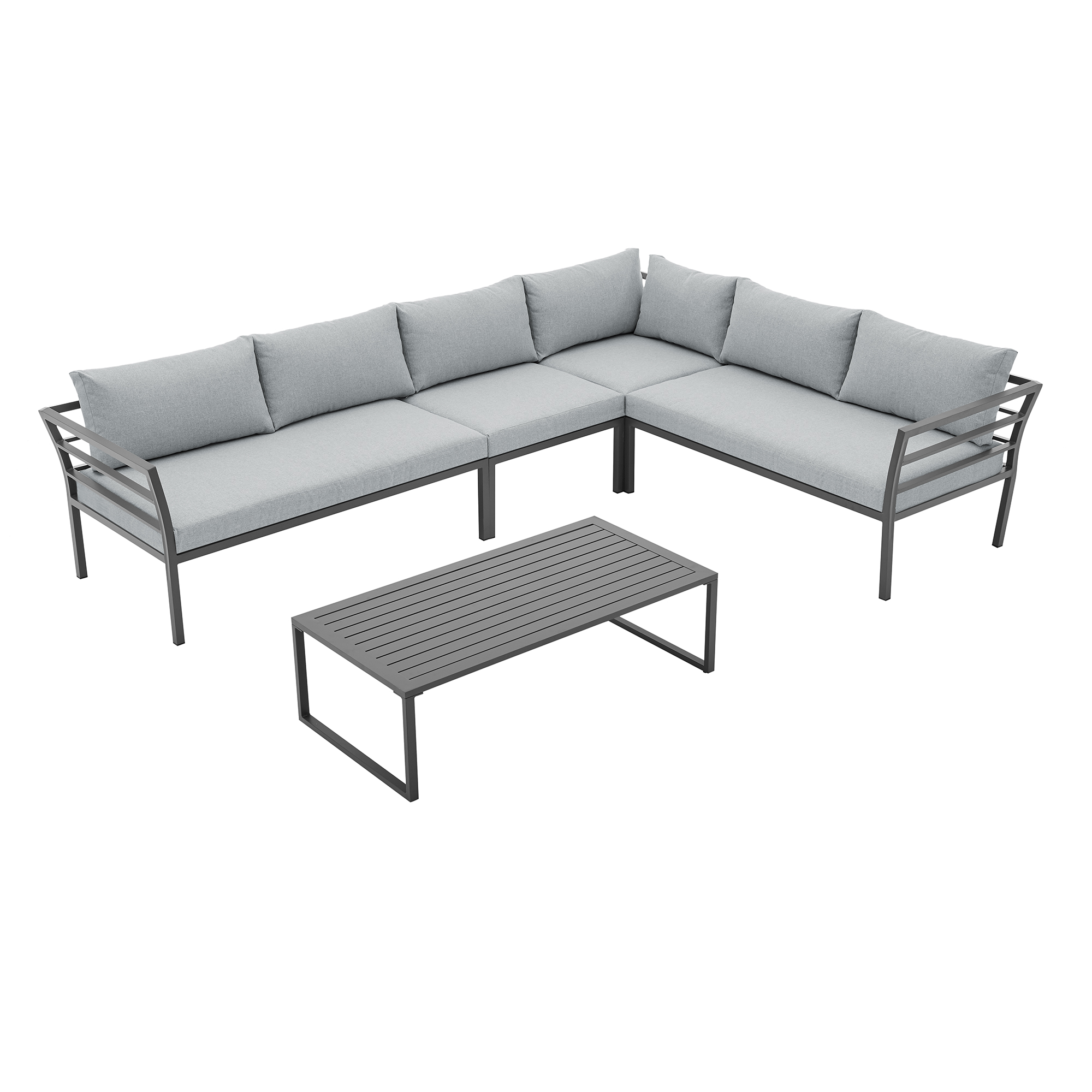 Sunnyside Corner Patio Conversation Set w/Table