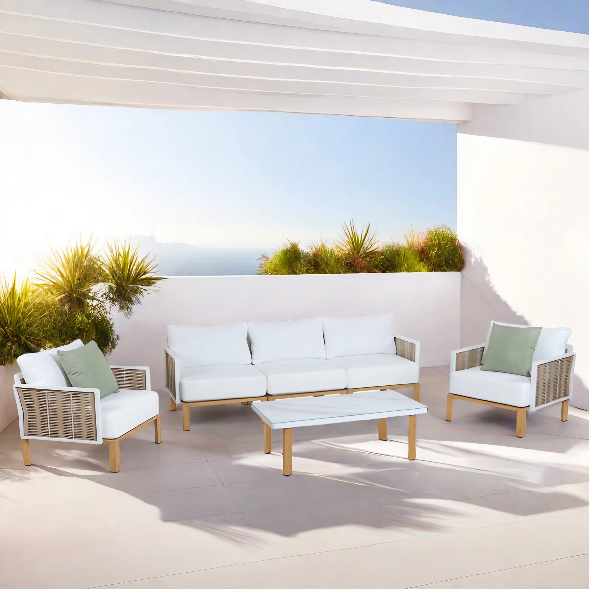 Vine 4-Piece Patio Conversation Set
