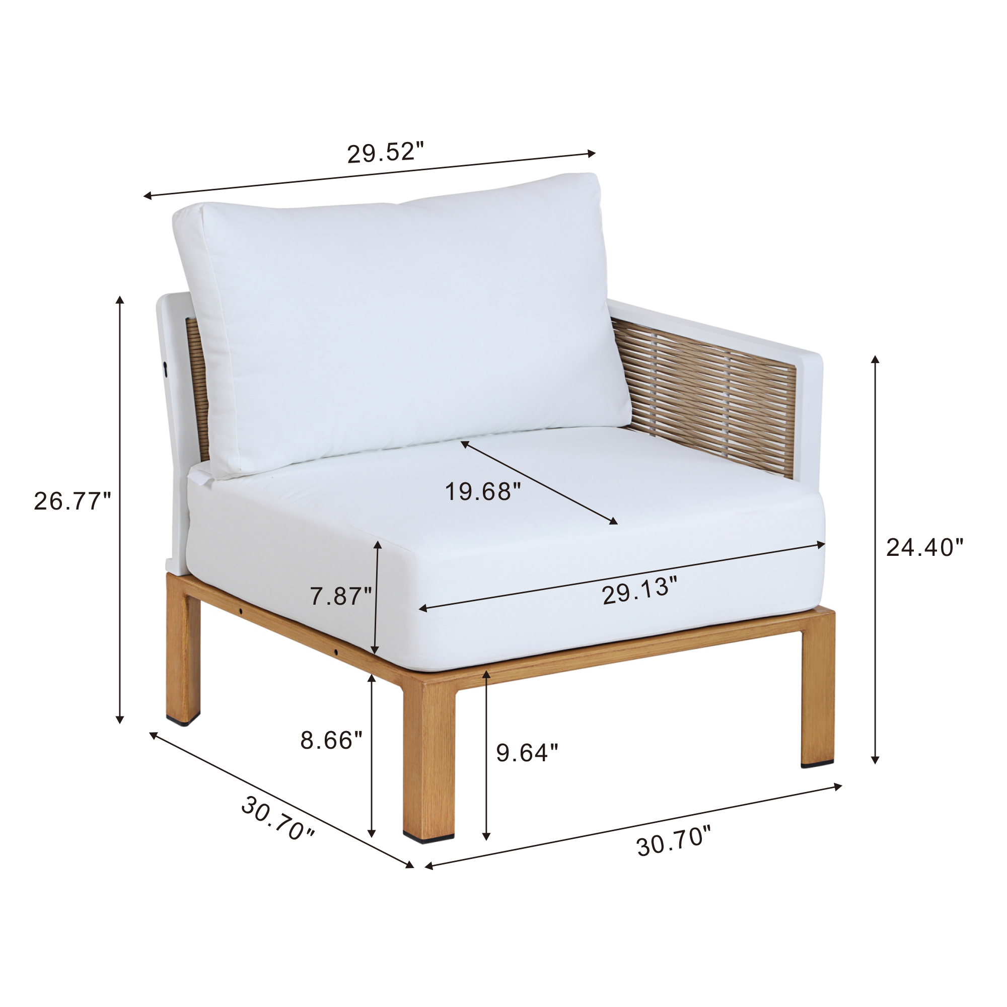 Vine 4-Piece Patio Conversation Set