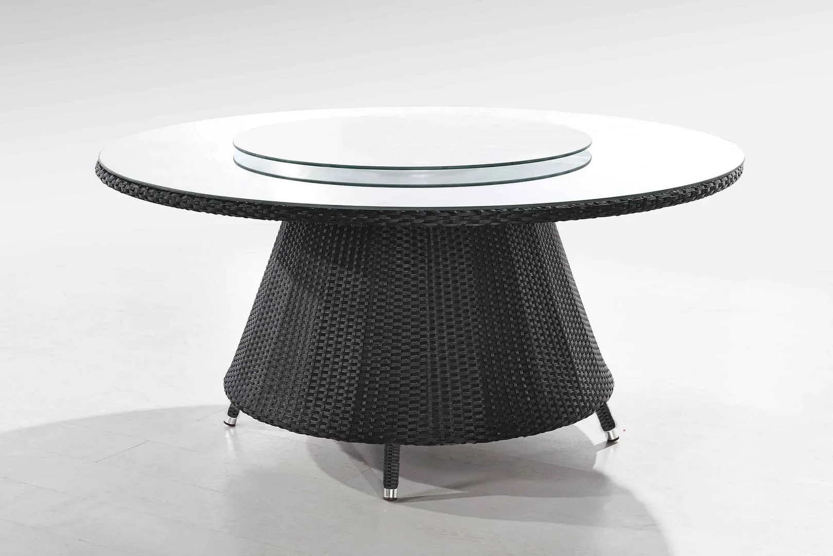 Nightingdale Black 7-Piece Rattan Outdoor Dining Set