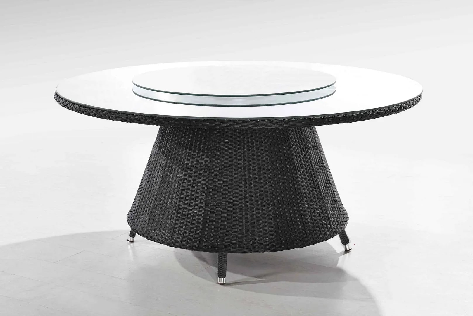 Nightingdale Black 7-Piece Rattan Outdoor Dining Set