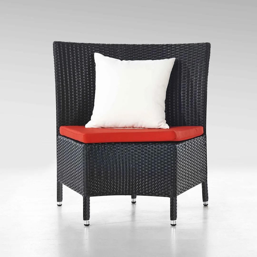 Nightingdale Black 7-Piece Rattan Outdoor Dining Set
