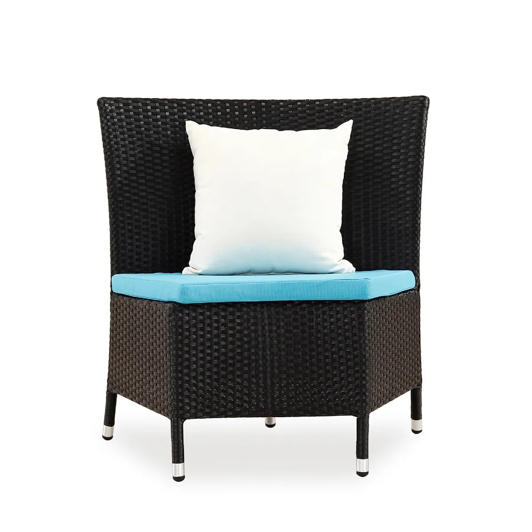 Nightingdale Black 7-Piece Rattan Outdoor Dining Set