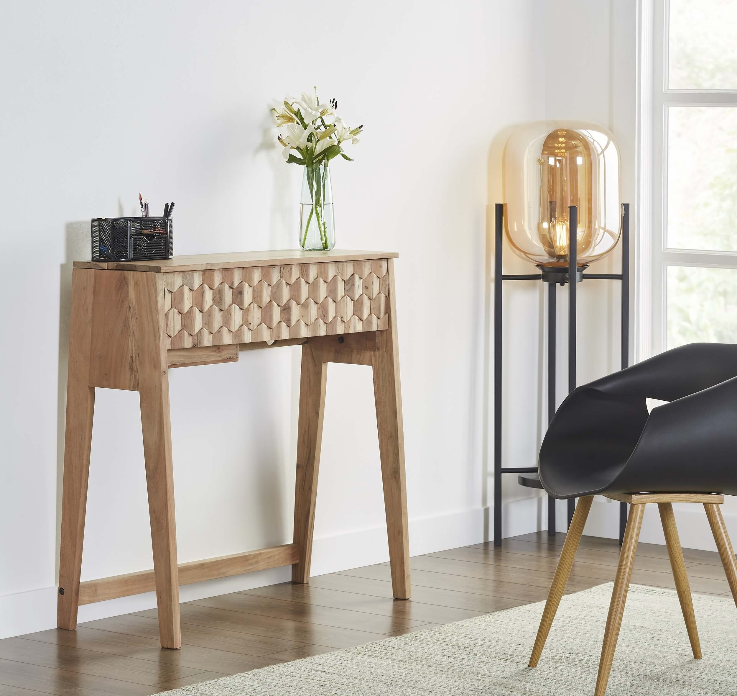 Origami Hardwood Secretary Desk
