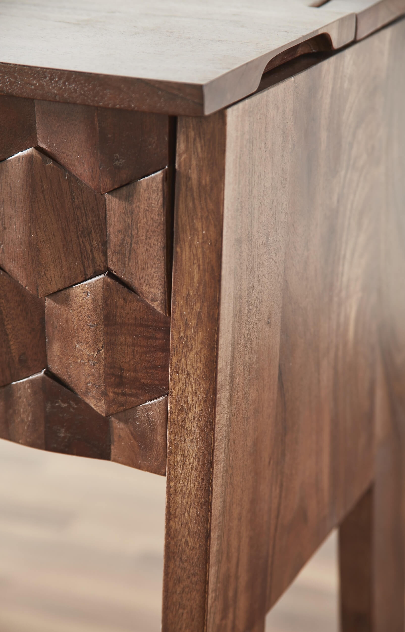 Origami Hardwood Secretary Desk