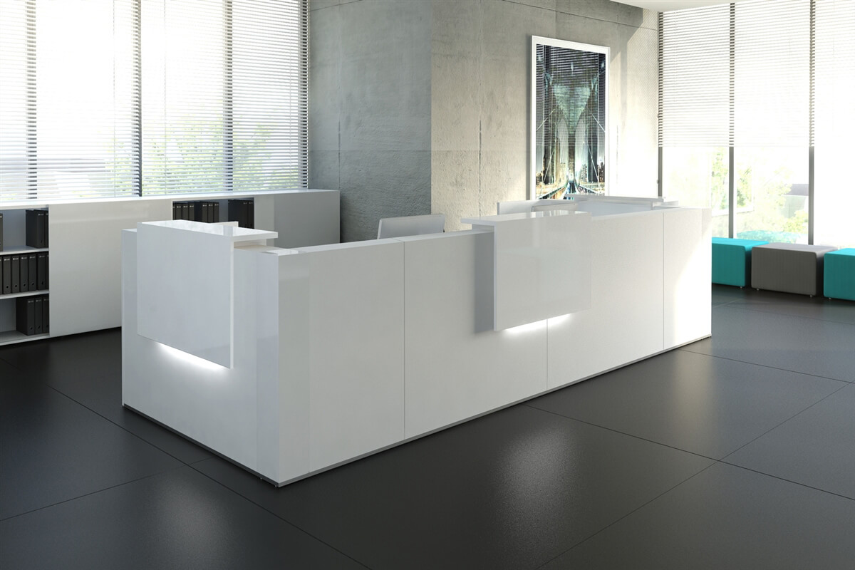 Tera Customizable Reception Desk