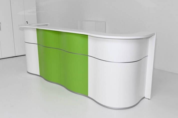 Wave 123" Straight Counter Reception Desk