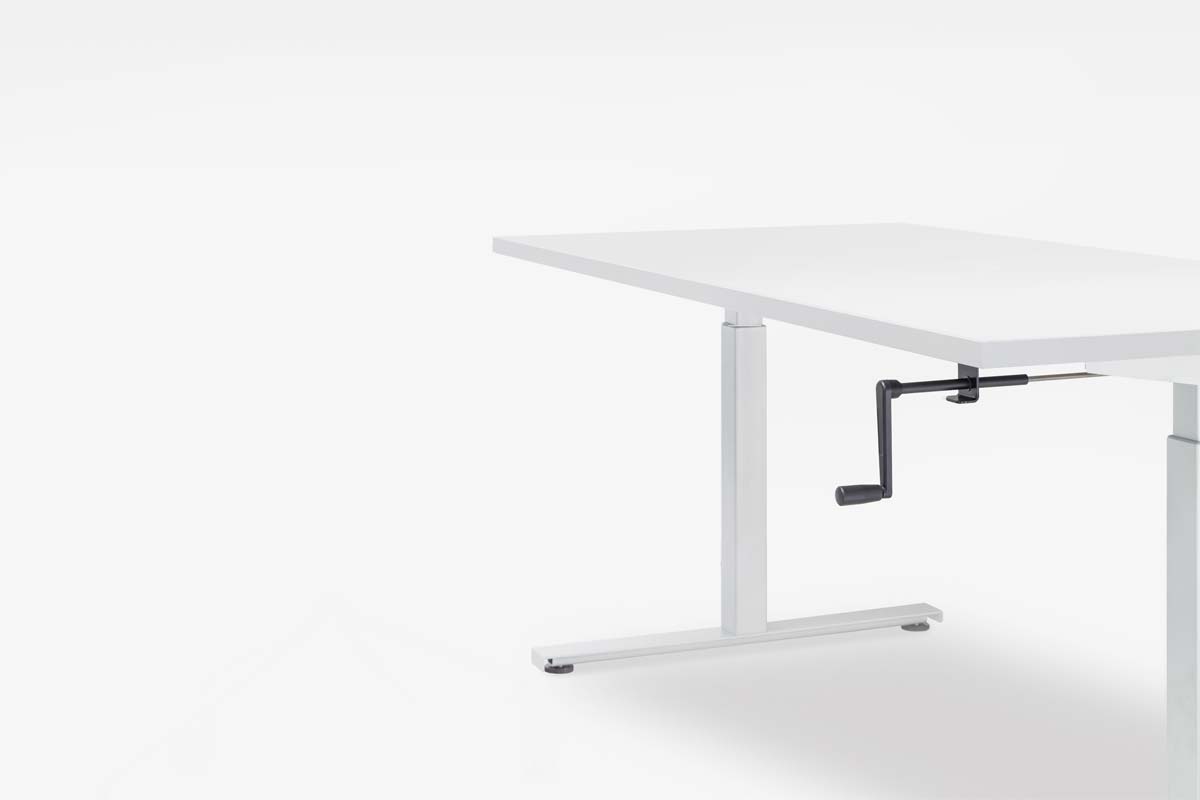 Ogi Drive Manual Height Adjustment Office Single Desk, W70.8" x D31.4"