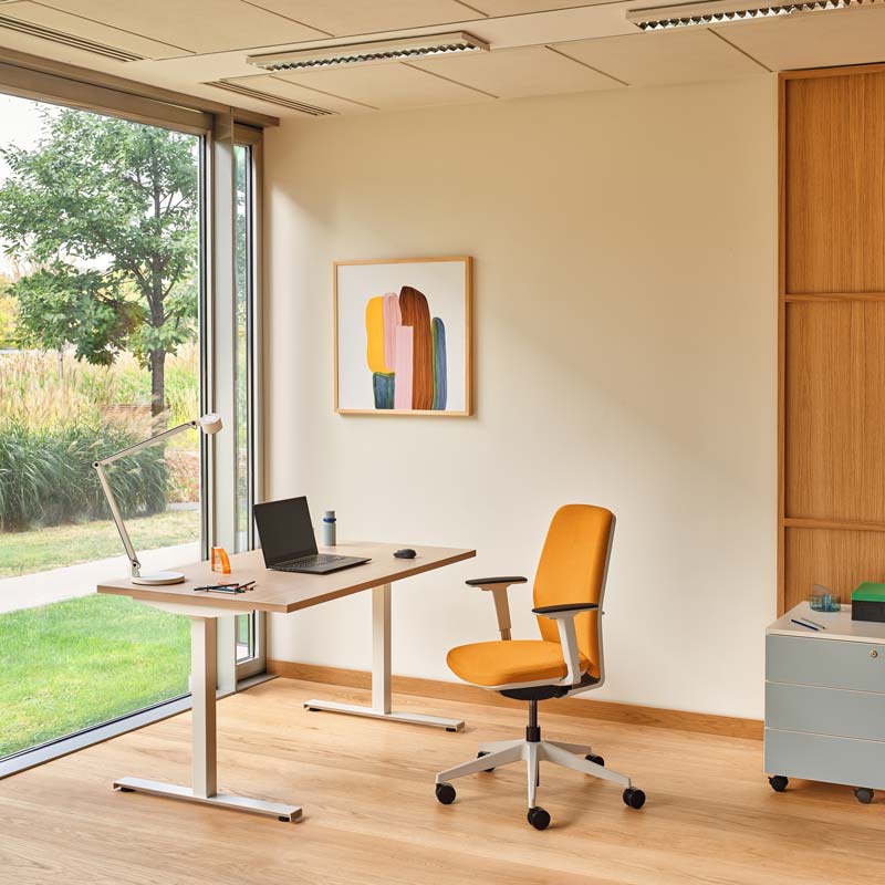Ogi T Office Single Straight Desk