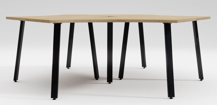 3 Person Workstation - Eternity Single Sided Workstation