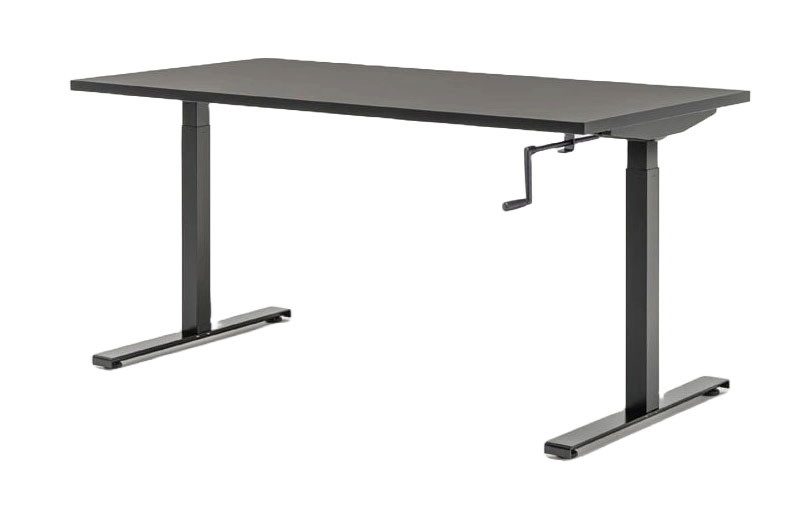 Ogi Drive Manual Height Adjustment Office Single Desk, W47.2" x D31.4"